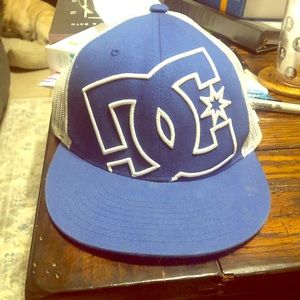 DC Shoe Co Blue White SnapBack hat